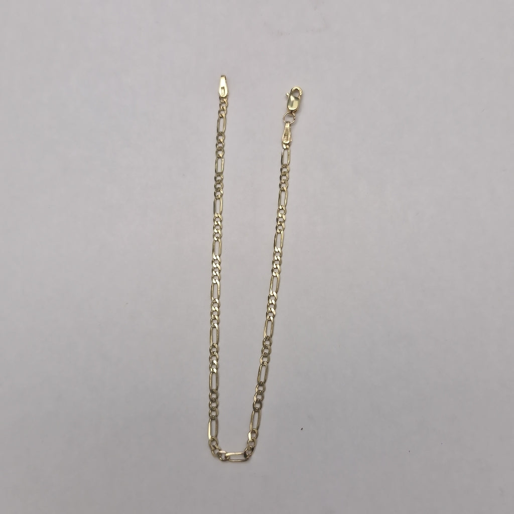 PULSERA TEJIDO 3X1 14K 21 CM 2.3 GR (NUEVO)