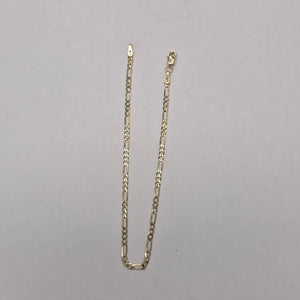 PULSERA TEJIDO 3X1 14K 21 CM 2.3 GR (NUEVO)