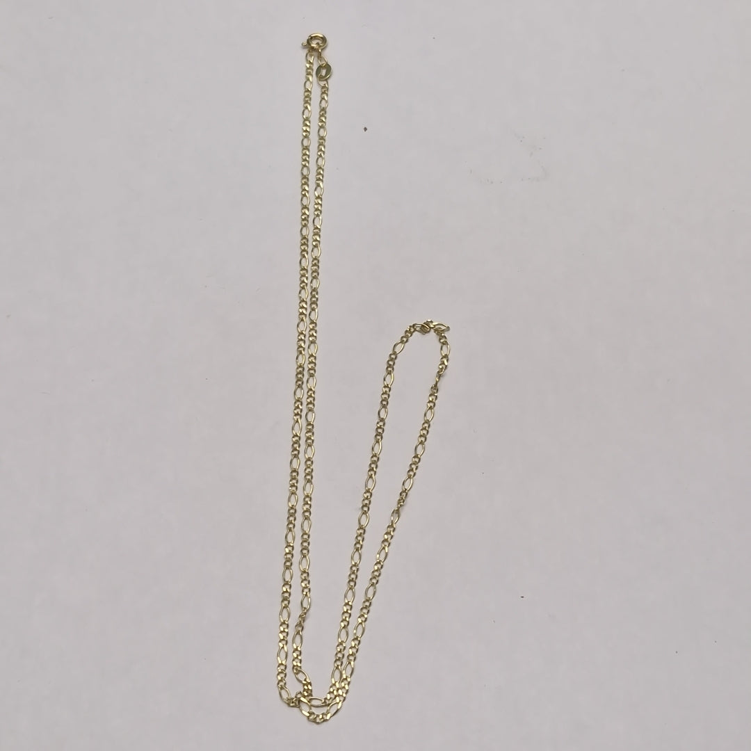 CADENA TEJIDO 3X1 14K 55 CM 2.4 GR (NUEVO)