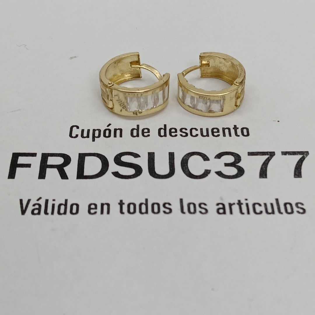 ARETES PAR ORO 10 K 2.5 GRMS (SEMINUEVO)