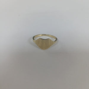ANILLOS CORAZON 14K TALLA 7 1.8 GR (NUEVO)