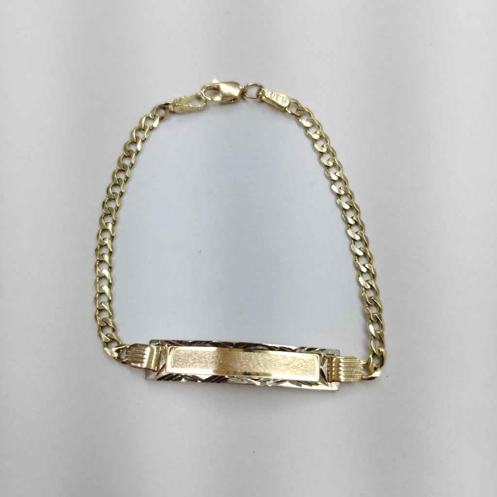 PULSERA ESCLAVA BARBADA 14K 16 CM 3.8 GR (NUEVO)