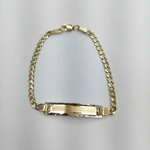 PULSERA ESCLAVA BARBADA 14K 16 CM 3.8 GR (NUEVO)