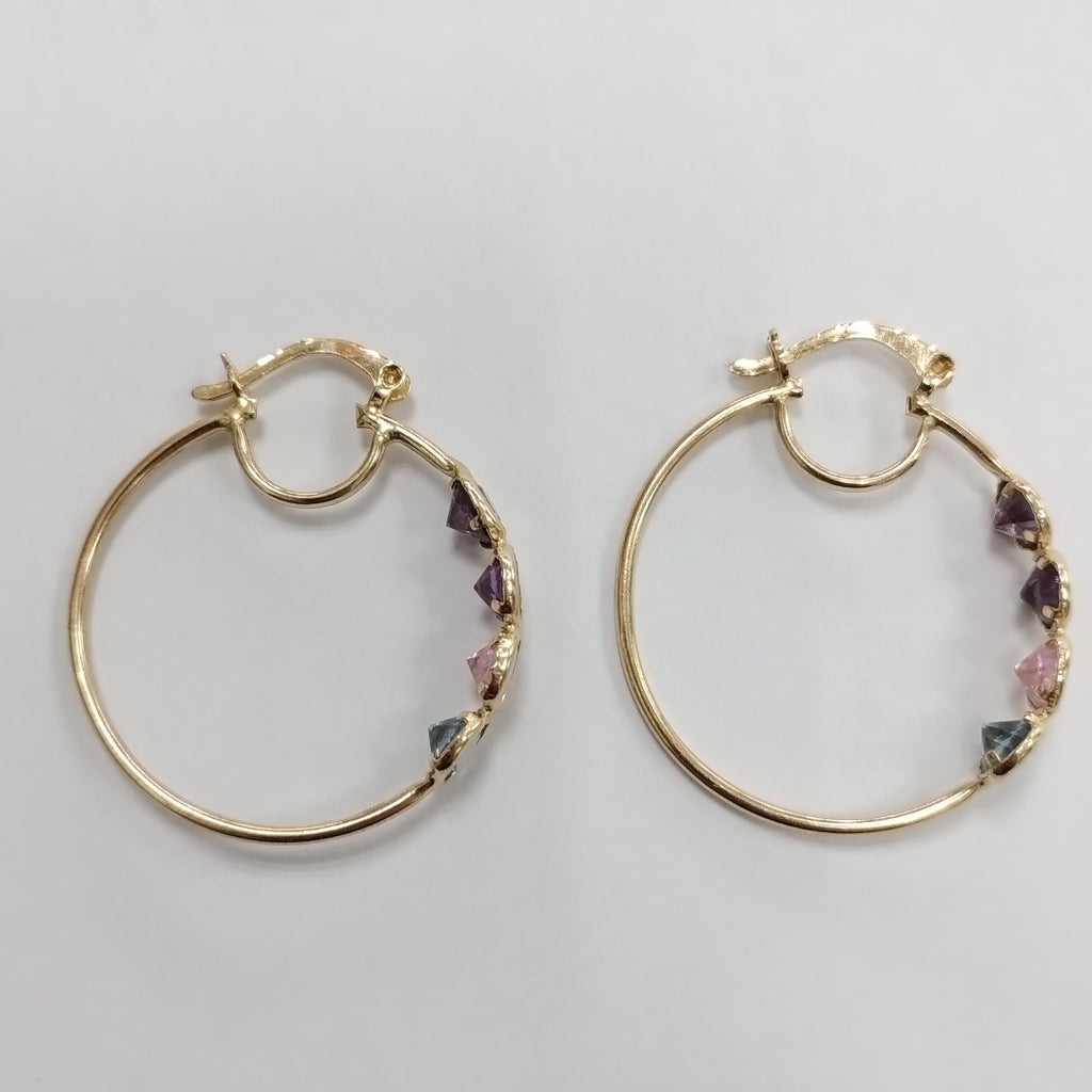ARRACADAS PAR ORO 14 K 3.6 GRMS (SEMINUEVO)