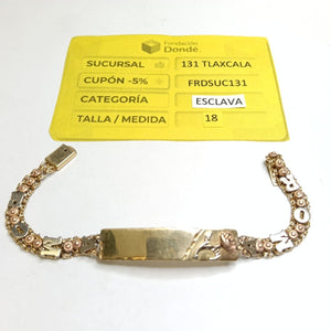 ESCLAVA ORO 14 K 12.5 GRMS (SEMINUEVO)