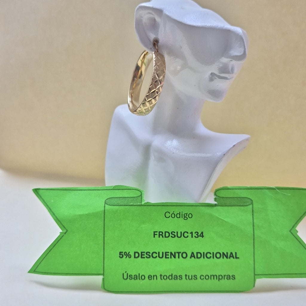 ARRACADAS PAR ORO 14 K 6.2 GRMS (SEMINUEVO)