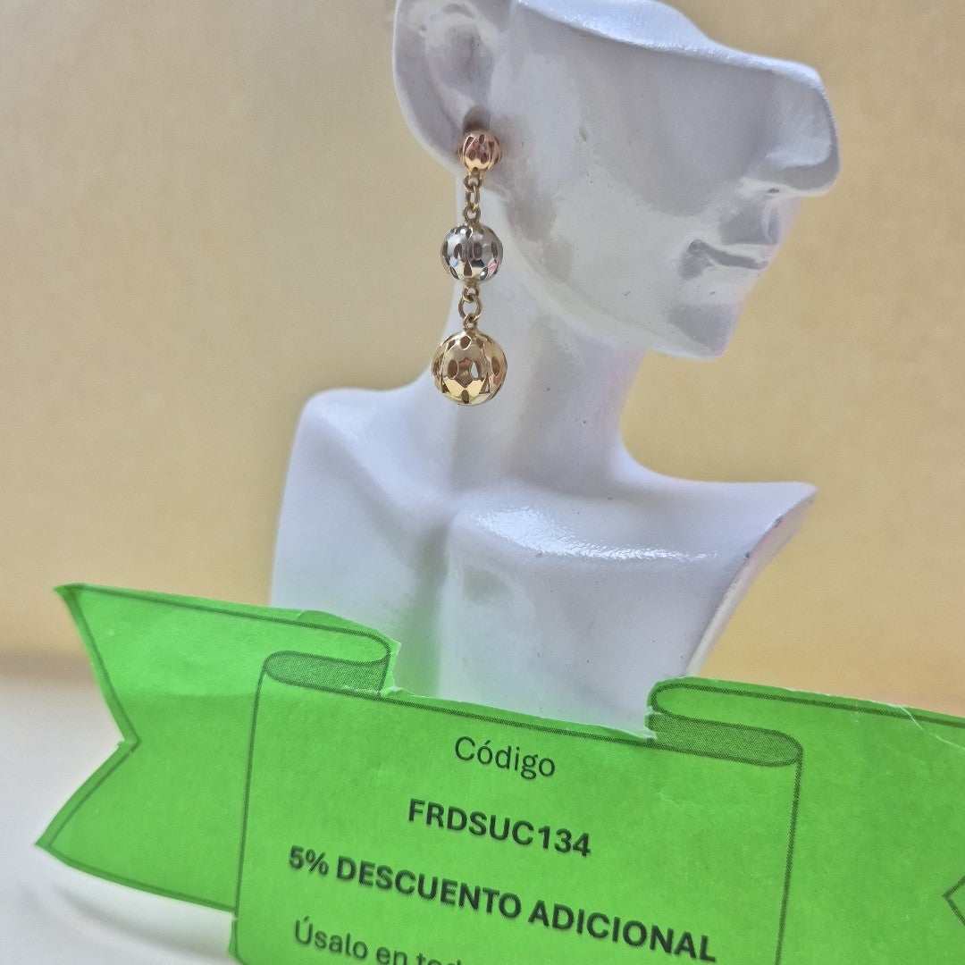 ARETES PAR ORO 10 K 3.2 GRMS (SEMINUEVO)