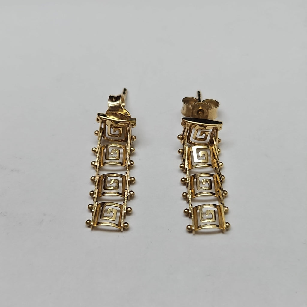 ARETES PAR ORO 14 K 1.7 GRMS (SEMINUEVO)