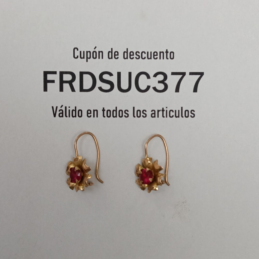 ARETES PAR ORO 8 K 2.4 GRMS (SEMINUEVO)