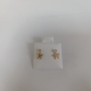 BROQUELES BROQUEL FIG ESTRELLA C CIRCONIA 14K 0.2603 GR (NUEVO)