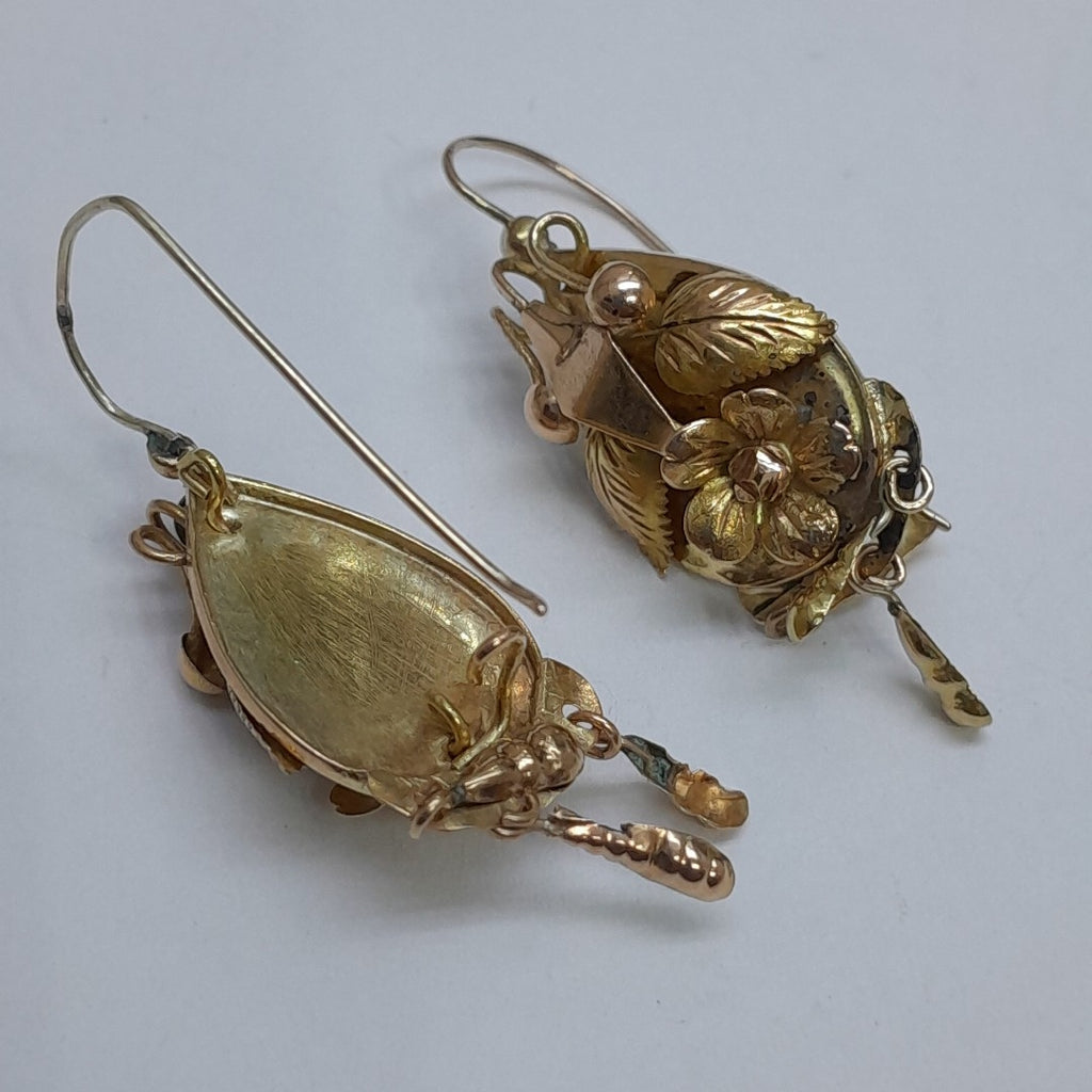 ARETES PAR ORO 10 K 4,20 GRMS (SEMINUEVO)