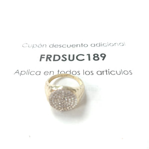 ANILLO C CIRCONIAS 14K 11 TALLA 7.6 GR (NUEVO)