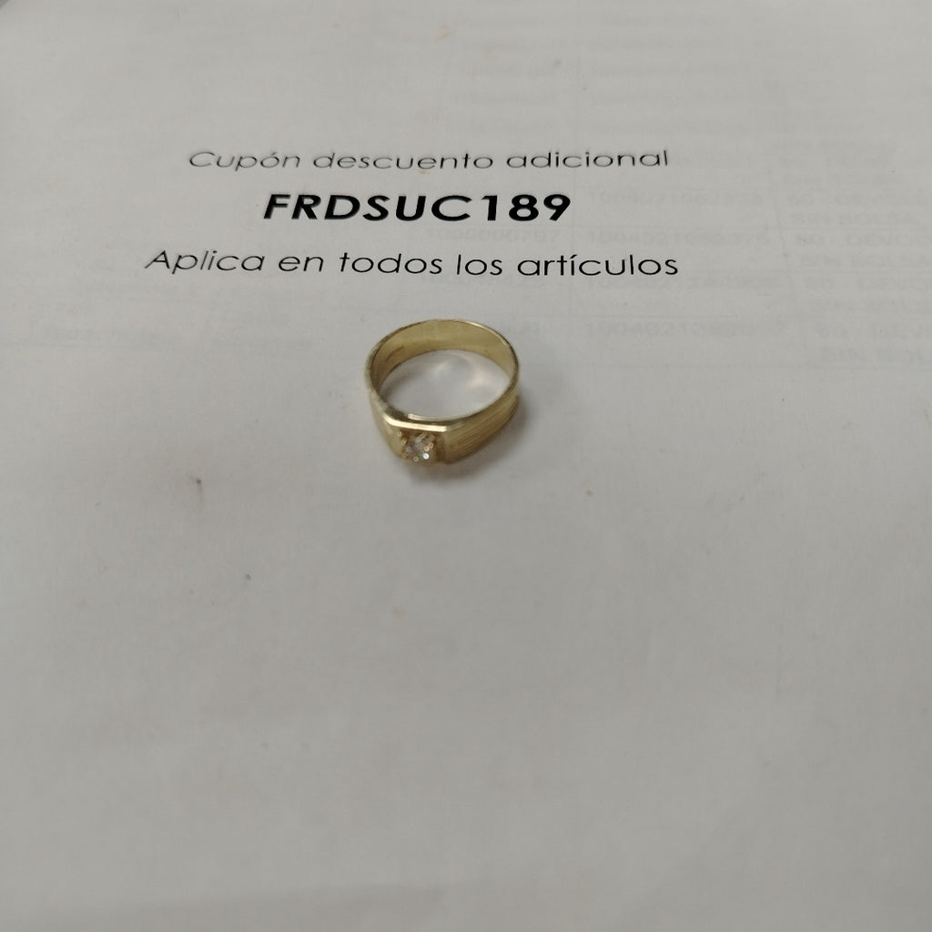 ANILLOS CON CIRCONIA 14K TALLA 9 4.1 GR (NUEVO)