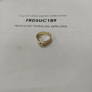 ANILLOS CON CIRCONIA 14K TALLA 9 4.1 GR (NUEVO)