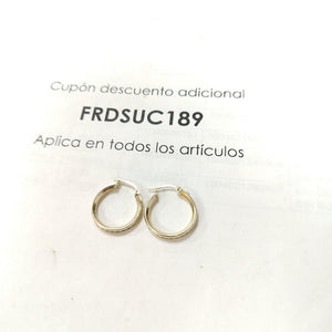 ARETES ARRACADAS CON CIRCONIAS 10K 1.7 GR (NUEVO)