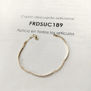PULSERA ESPECIAL 10K 18 CM 2.5 GR (NUEVO)