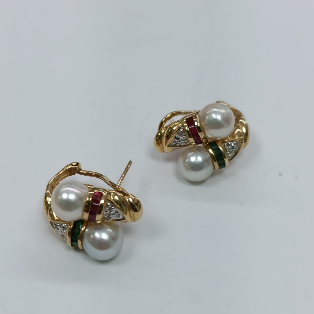 ARETES PAR ORO 14 K 7.3 GRMS (SEMINUEVO)