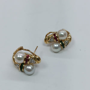 ARETES PAR ORO 14 K 7.3 GRMS (SEMINUEVO)