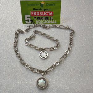 CADENA, PULSERA PLATA 69 GRMS (SEMINUEVO)
