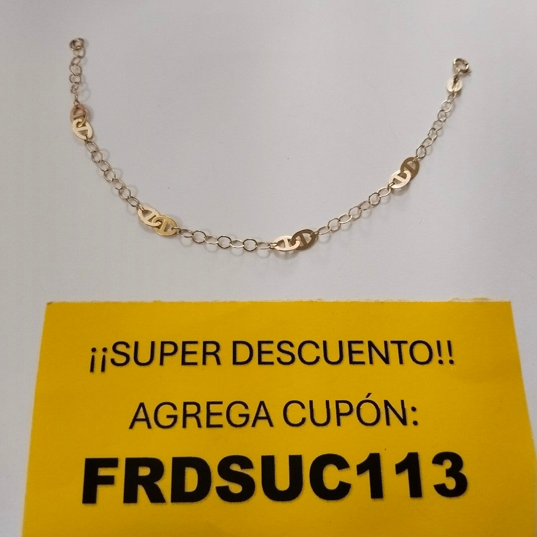 PULSERA TEJIDO ESPECIAL 14K 18 CM 1.5 GR (NUEVO)