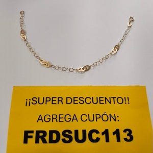 PULSERA TEJIDO ESPECIAL 14K 18 CM 1.5 GR (NUEVO)