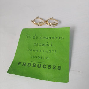ARETES PAR ORO 14 K 1.8 GRMS (SEMINUEVO)