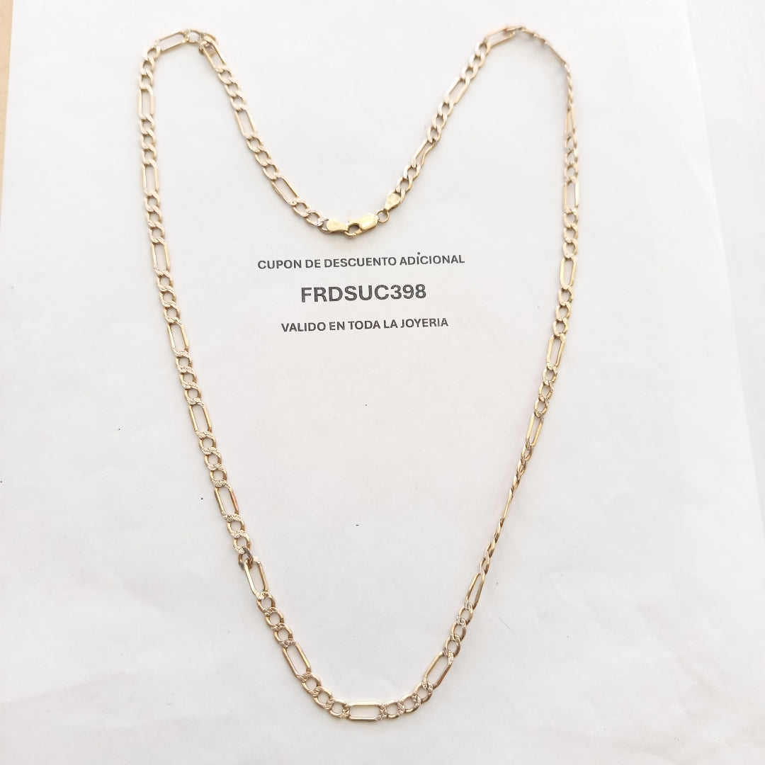 CADENA ORO, RODIADO 14 K 10.4 GRMS (SEMINUEVO)