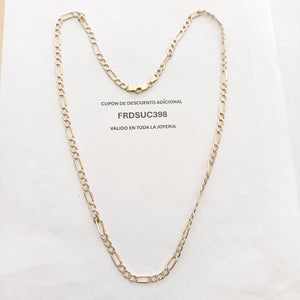 CADENA ORO, RODIADO 14 K 10.4 GRMS (SEMINUEVO)