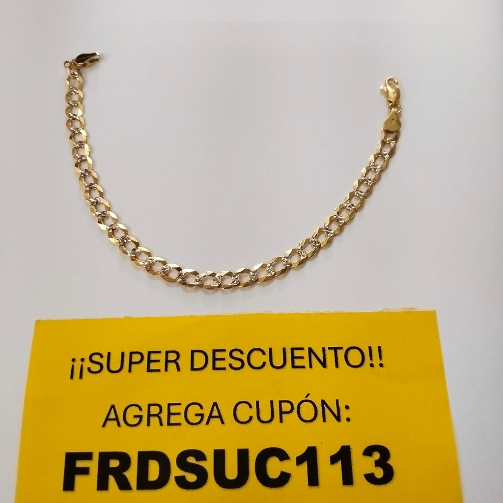 PULSERA BARBADA 14K 21 CM 6.2 GR (NUEVO)
