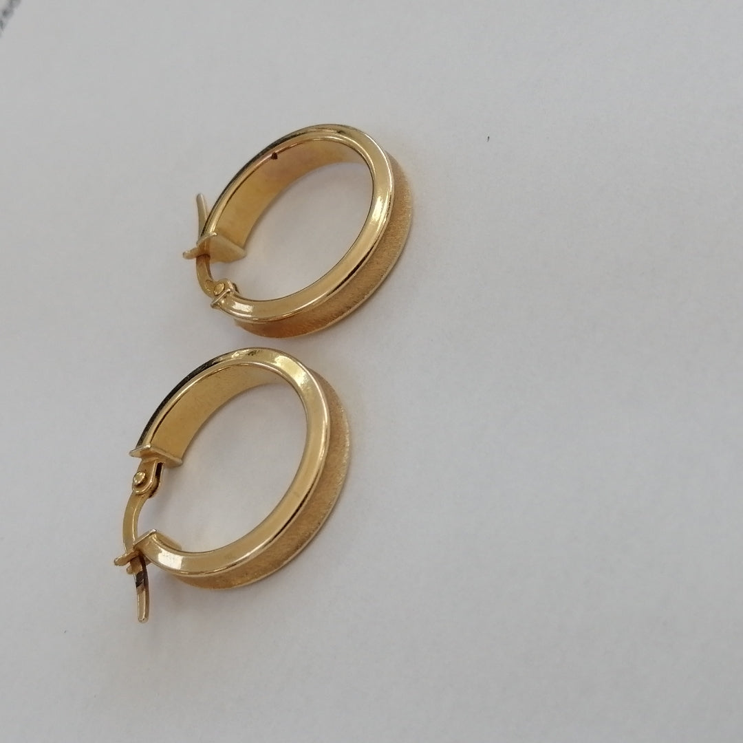 ARRACADAS PAR ORO 14 K 1.8 GRMS (SEMINUEVO)