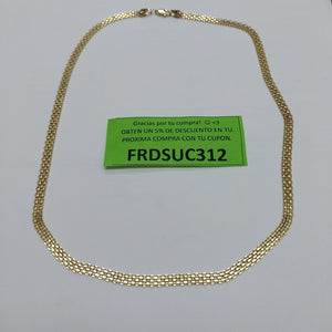 CADENA ESPECIAL 14K 50 CM 11.6 GR (NUEVO)