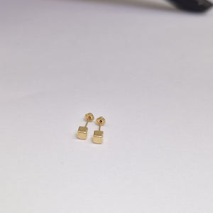 BROQUELES BROQUEL FIG CUBO 14K 0.203 GR (NUEVO)