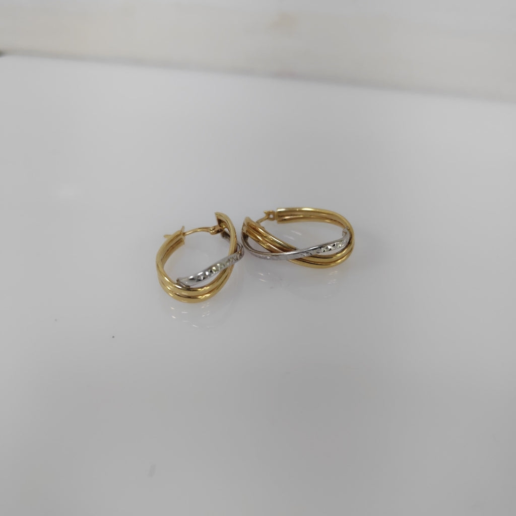 ARRACADAS PAR ORO 14 K 2.9 GRMS (SEMINUEVO)