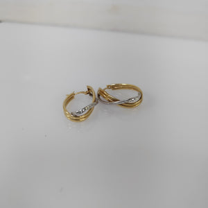 ARRACADAS PAR ORO 14 K 2.9 GRMS (SEMINUEVO)