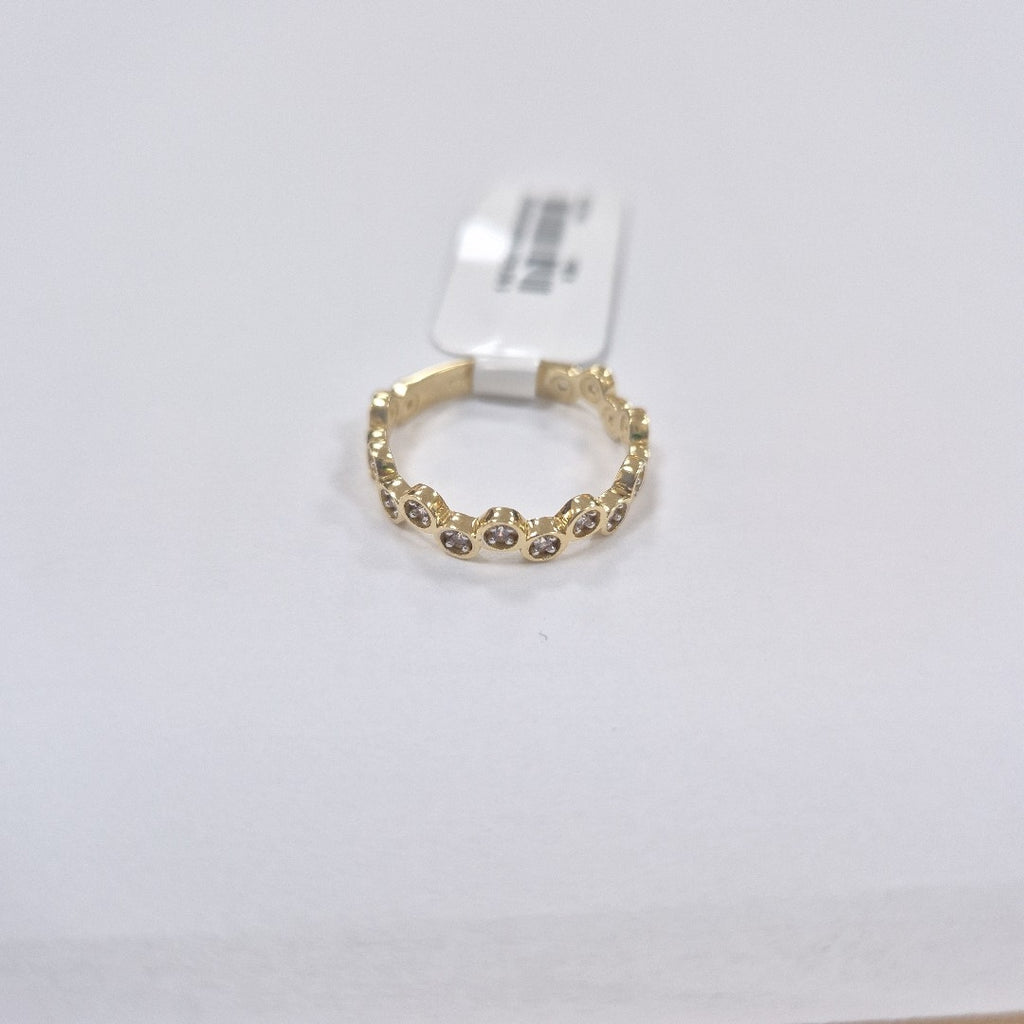 ANILLO ANILLITO C CIRCONIAS 14K 7.5 TALLA 2.3 GR (NUEVO)