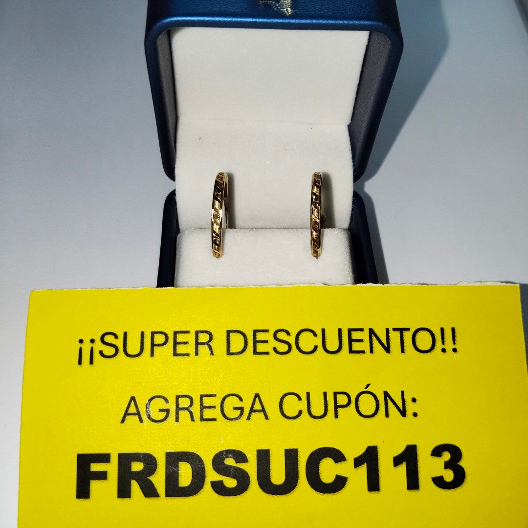 ARRACADAS PAR ORO 10 K 1,80 GRMS (SEMINUEVO)