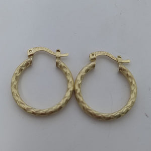 ARETES ARRACADAS LABRADAS 14K 2.2 GR (NUEVO)