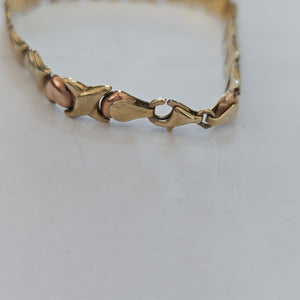 PULSERA ORO COMBINADO 10 K 5,60 GRMS (SEMINUEVO)