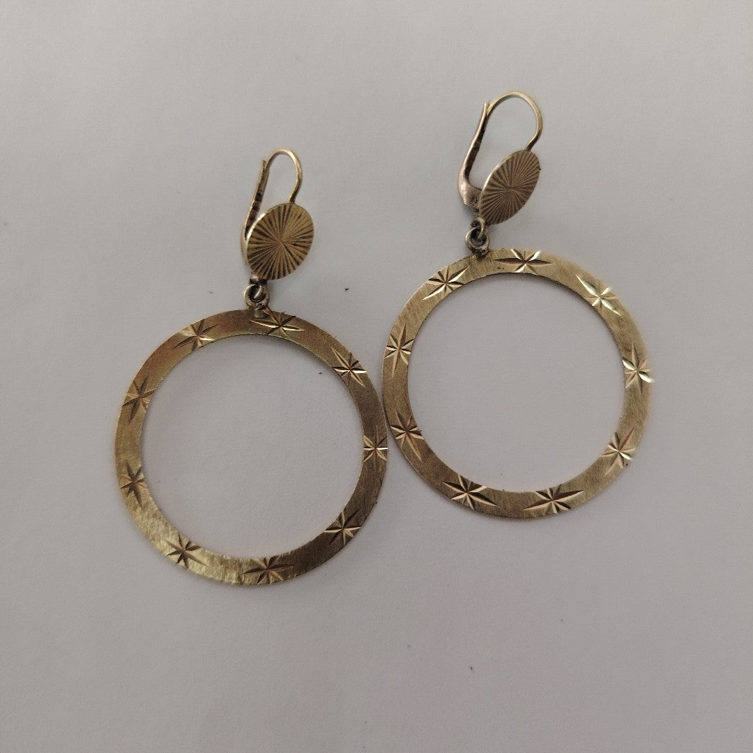 ARETES PAR ORO 14 K 6.2 GRMS (SEMINUEVO)