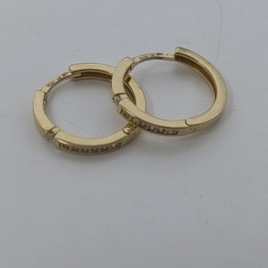 ARETES ARRACADAS LISAS 14K 2.3 GR (NUEVO)