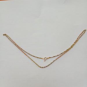 CADENA ORO COMBINADO 14 K 2,80 GRMS (SEMINUEVO)