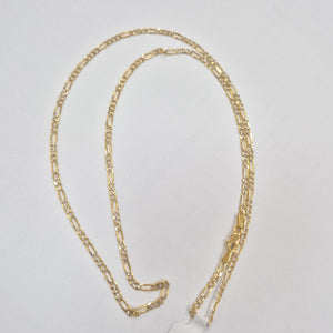 CADENA 3X1 DIAMANTADA 14K 55 CM 5 GR (NUEVO)