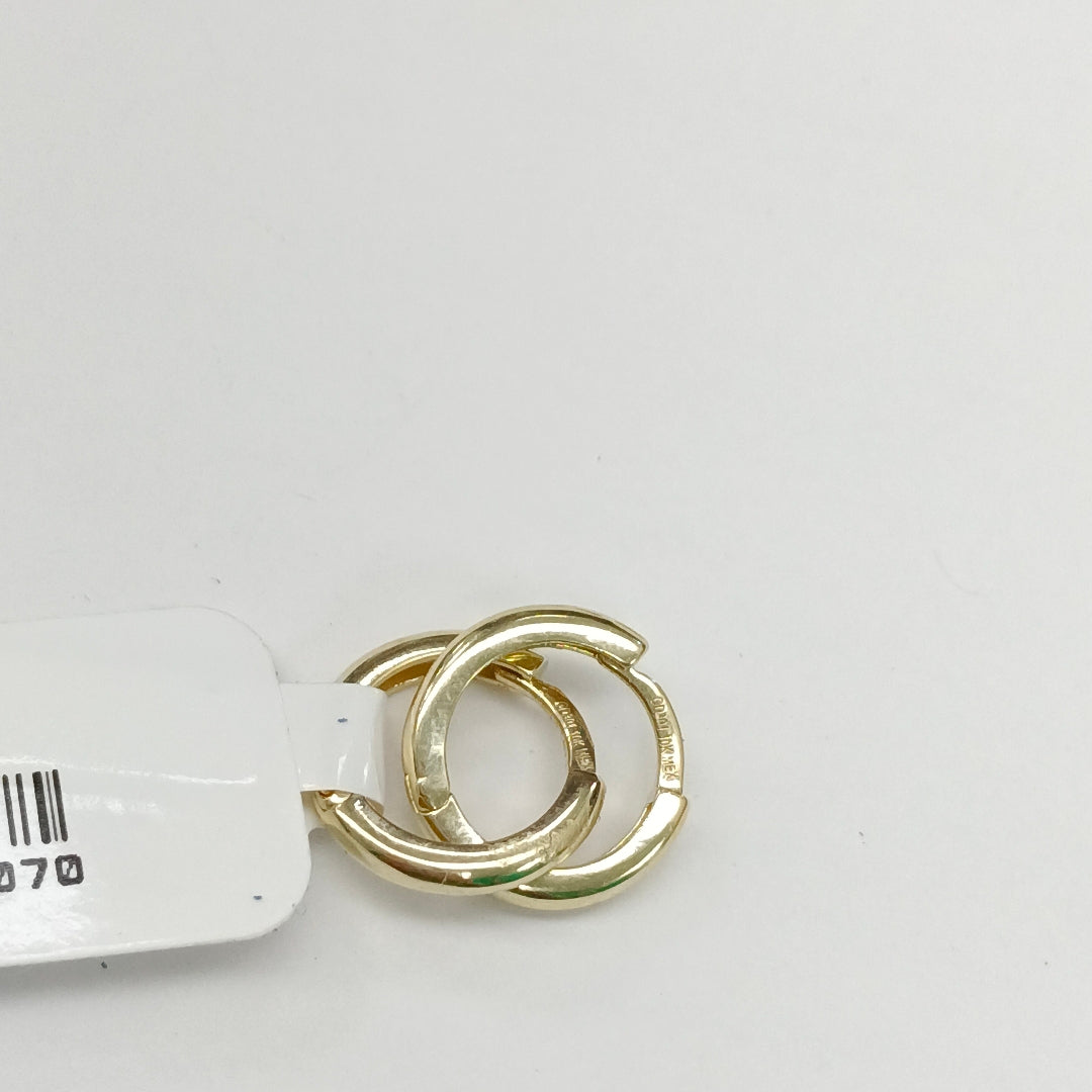ARETES ARRACADAS LISAS 10K 1.2 GR (NUEVO)