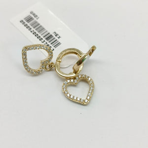 ARETES FIG CORAZON C CIRCONIAS 10K 2.5 GR (NUEVO)
