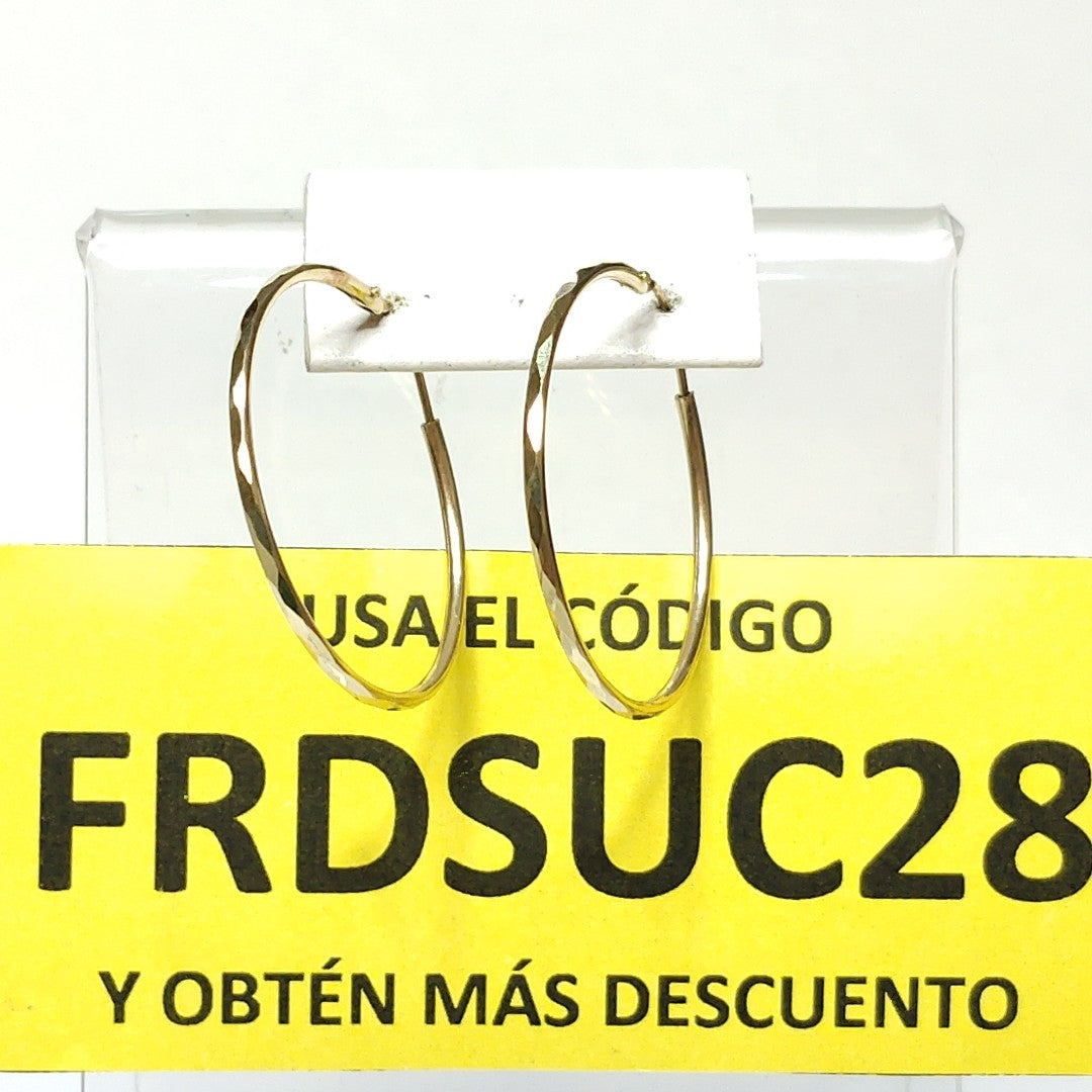 ARRACADAS PAR ORO 10 K 1.4 GRMS (SEMINUEVO)