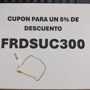 PULSERA BARBADA 14K 21 CM 2.3 GR (NUEVO)