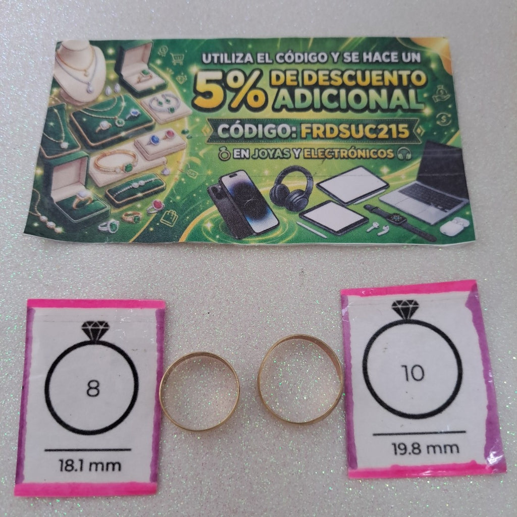 ARGOLLA ORO 10 K 3.3 GRMS (SEMINUEVO)