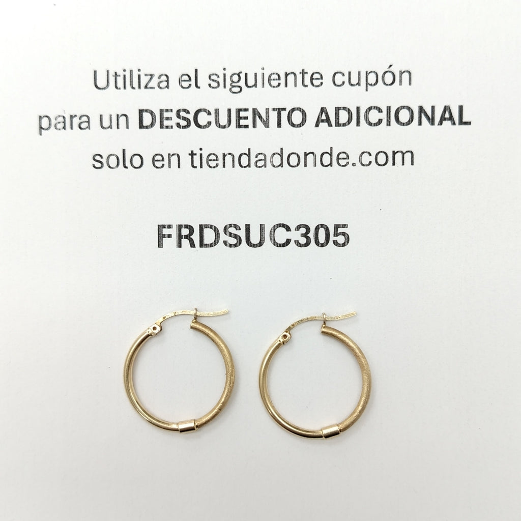 ARRACADAS PAR ORO 14 K 2,60 GRMS (SEMINUEVO)