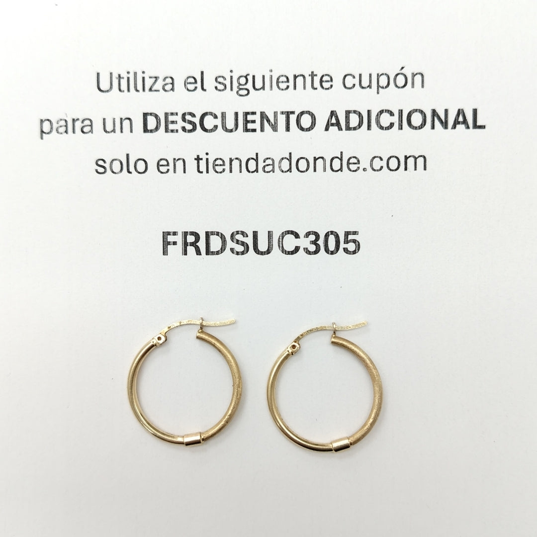 ARRACADAS PAR ORO 14 K 2,60 GRMS (SEMINUEVO)