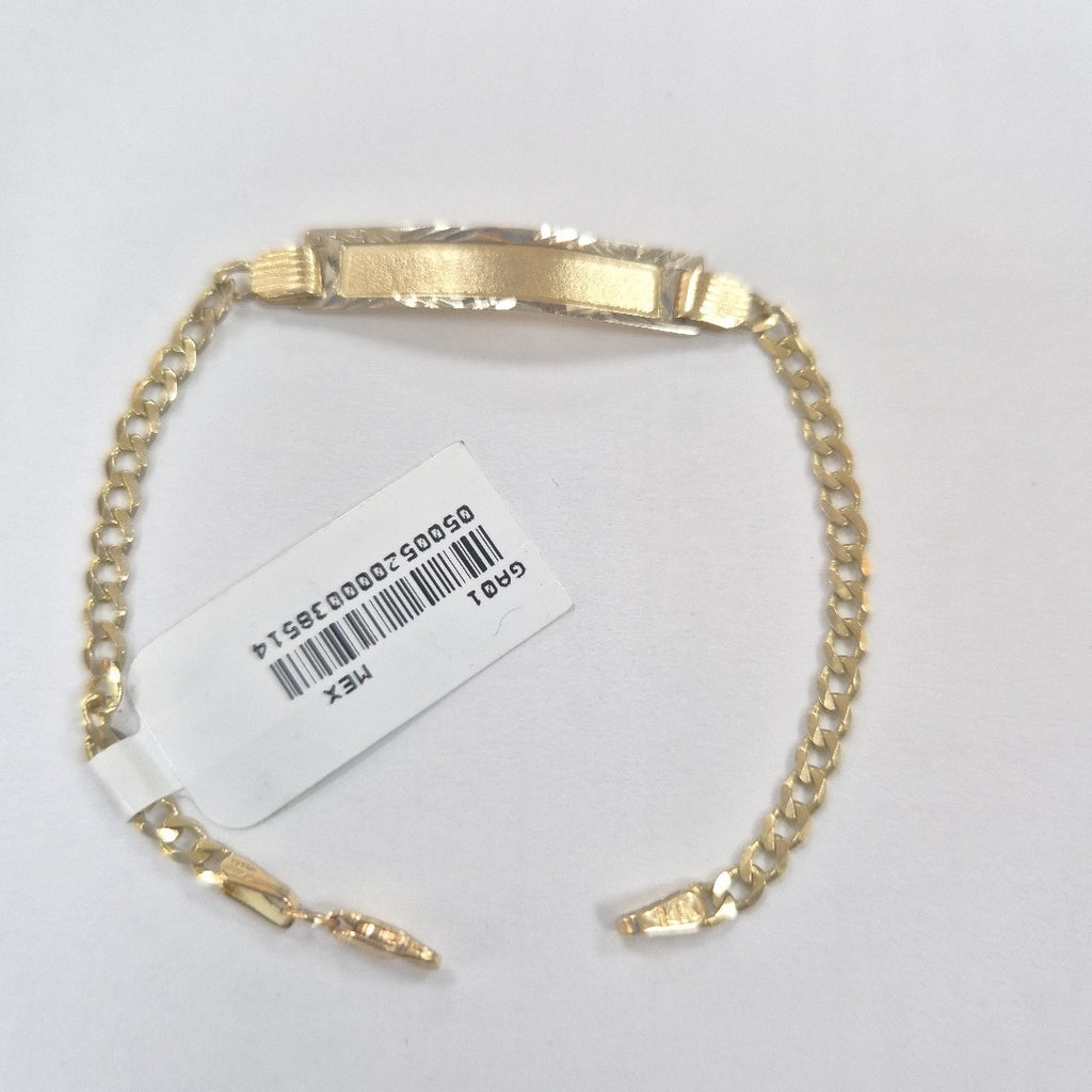 PULSERA ESCLAVA BARBADA 14K 16 CM 3.8 GR (NUEVO)